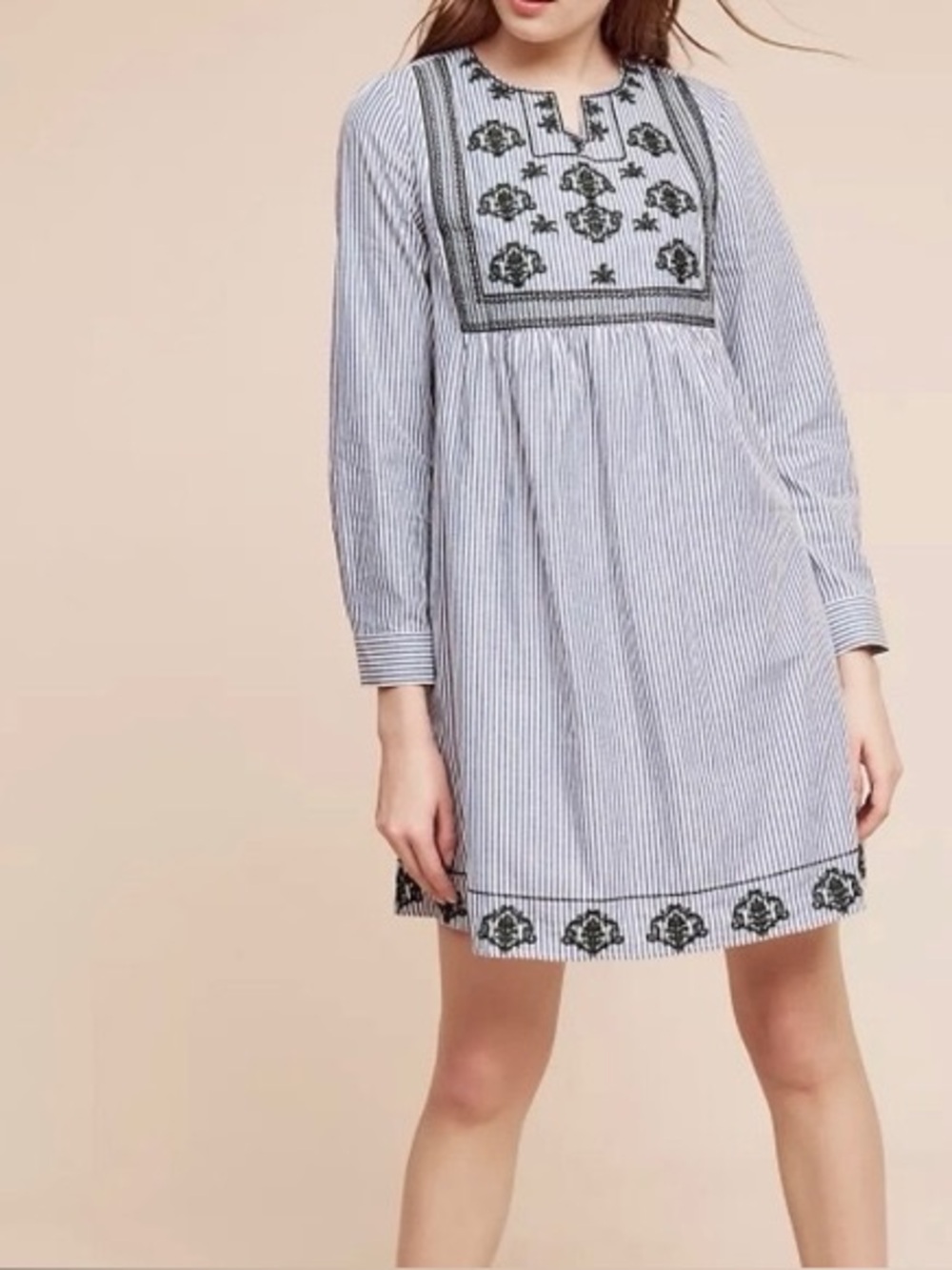 Anthro Lili’s Closet Stripped Andon Swing Dress